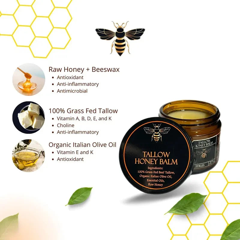 Nourishing Tallow & Honey Moisturizing Cream