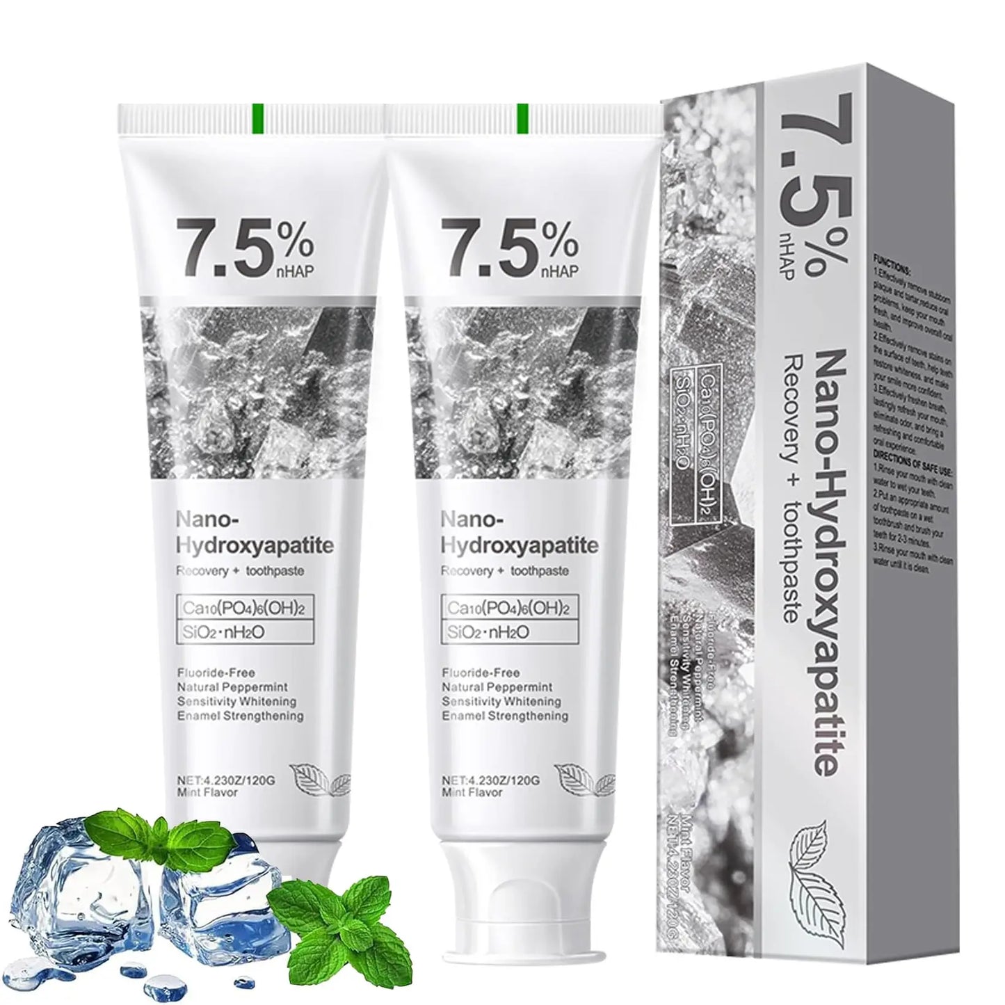 Fluoride-Free Hydroxyaptite Toothpaste